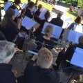 view from woking park bandstand